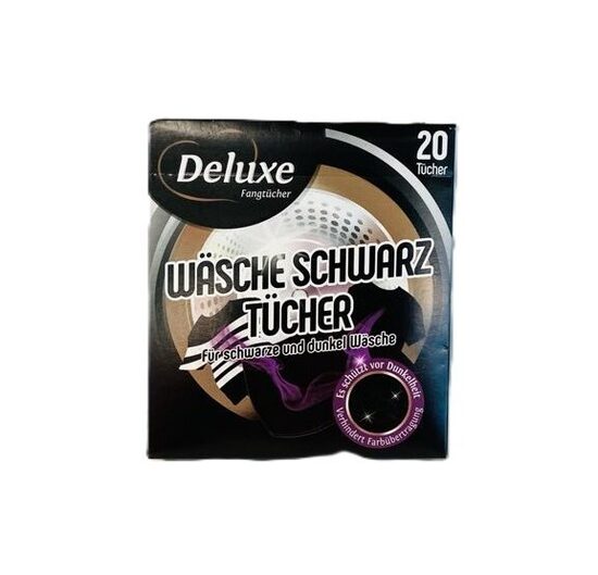 DELUXE krāsu atjaunojošas salvetes melnai veļai